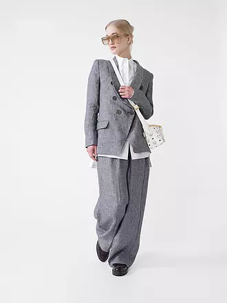 EMPORIO ARMANI | Businesshose
Marca: EMPORIO ARMANI
Colore: blu
Categorie: Moda,Donna

Materiale: Lino,Viscosa
Motivo: Tinta unita
Lunghezza (pantaloni/jeans): Lunghezza normale
Stile: Pure,Trend
Altezza vita: Vita alta
Dettagli: Tasche laterali,Melange | 